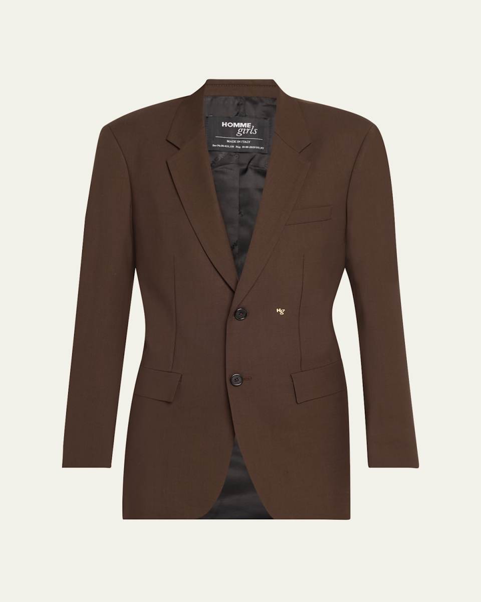 Menswear Fit Wool Cashmere Blazer